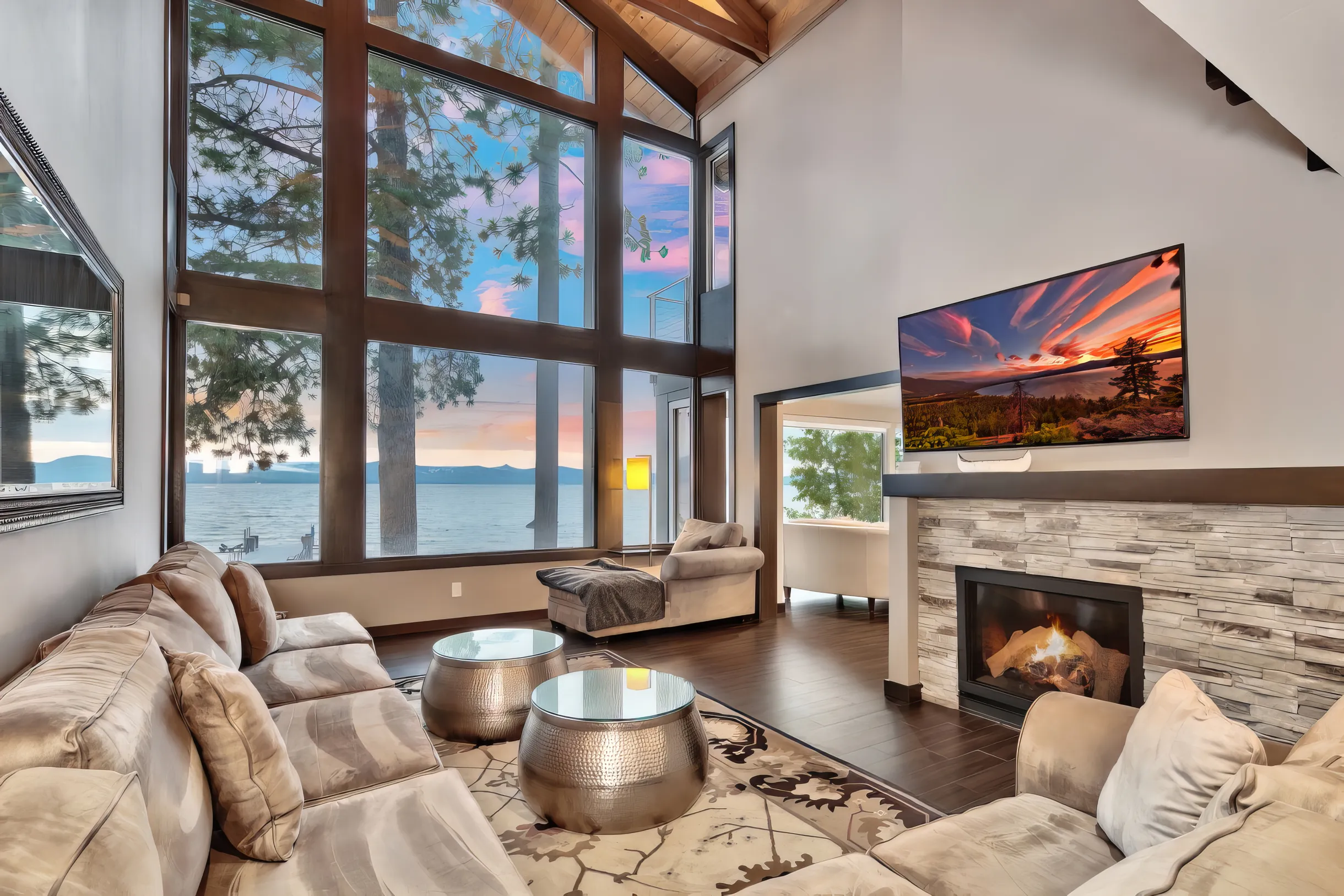 Lake Tahoe lakefront Home of the Stars Lx96 #6