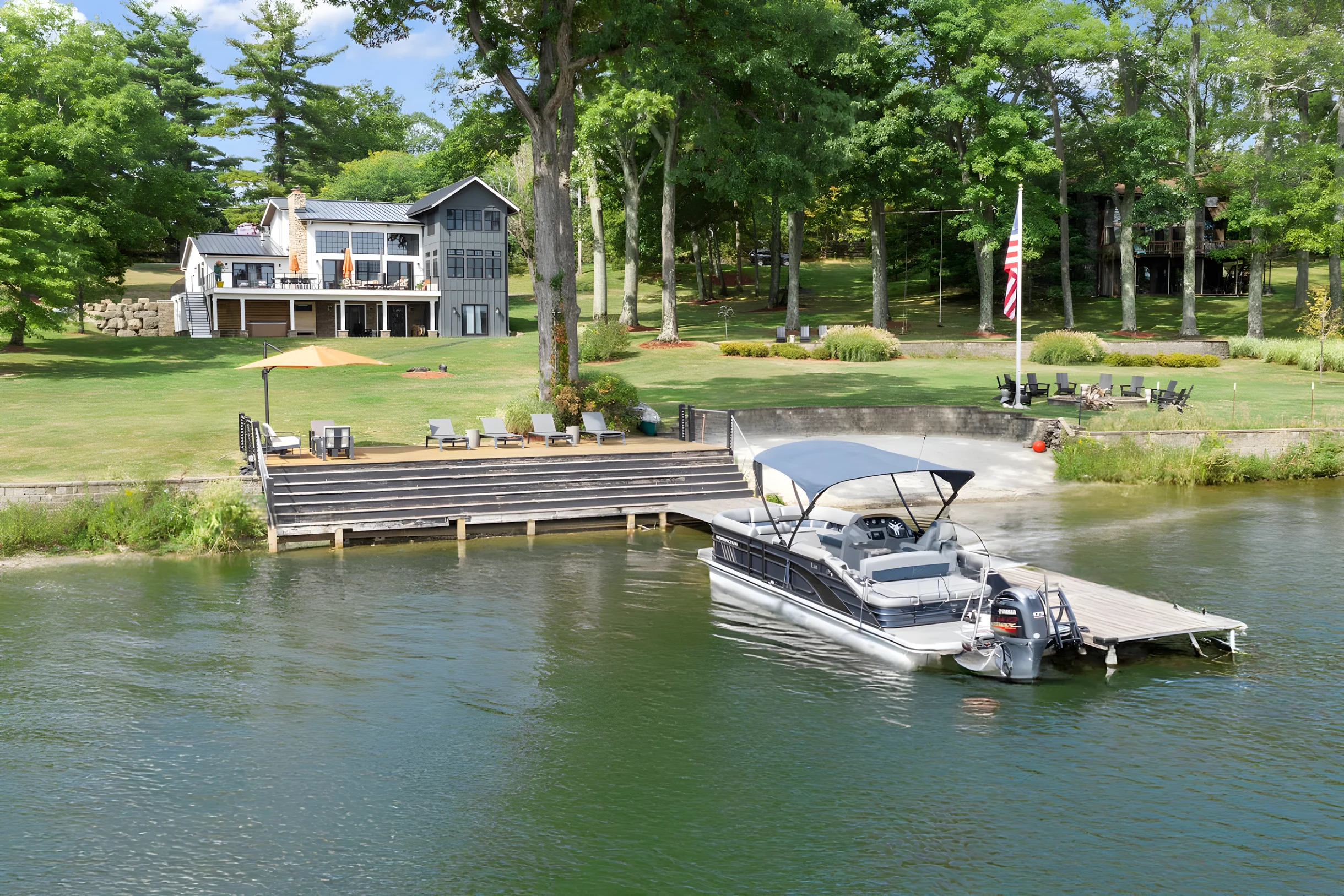 Lake Front • Private Beach • Deck & Dock • Golf #19