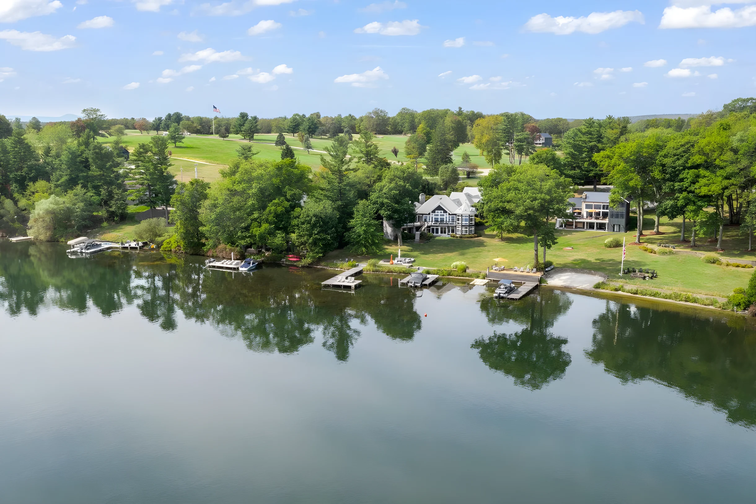Lake Front • Private Beach • Deck & Dock • Golf #49