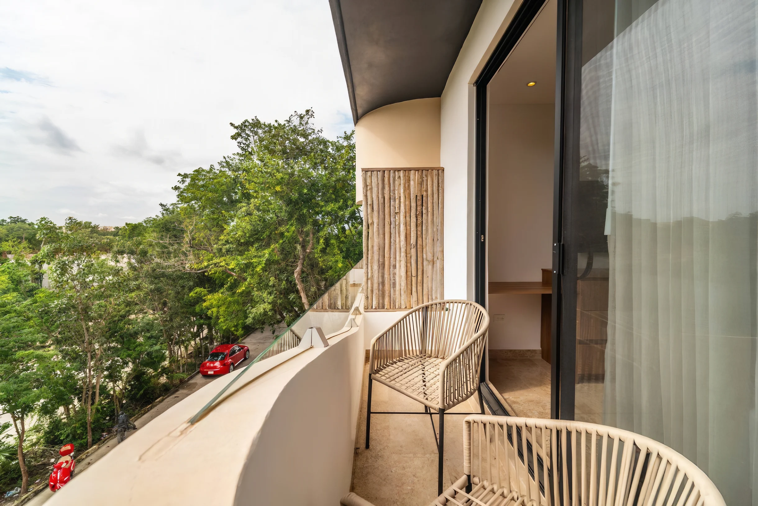 King Studio w/ Balcony, Rooftop Pool | Aldea Zama #8