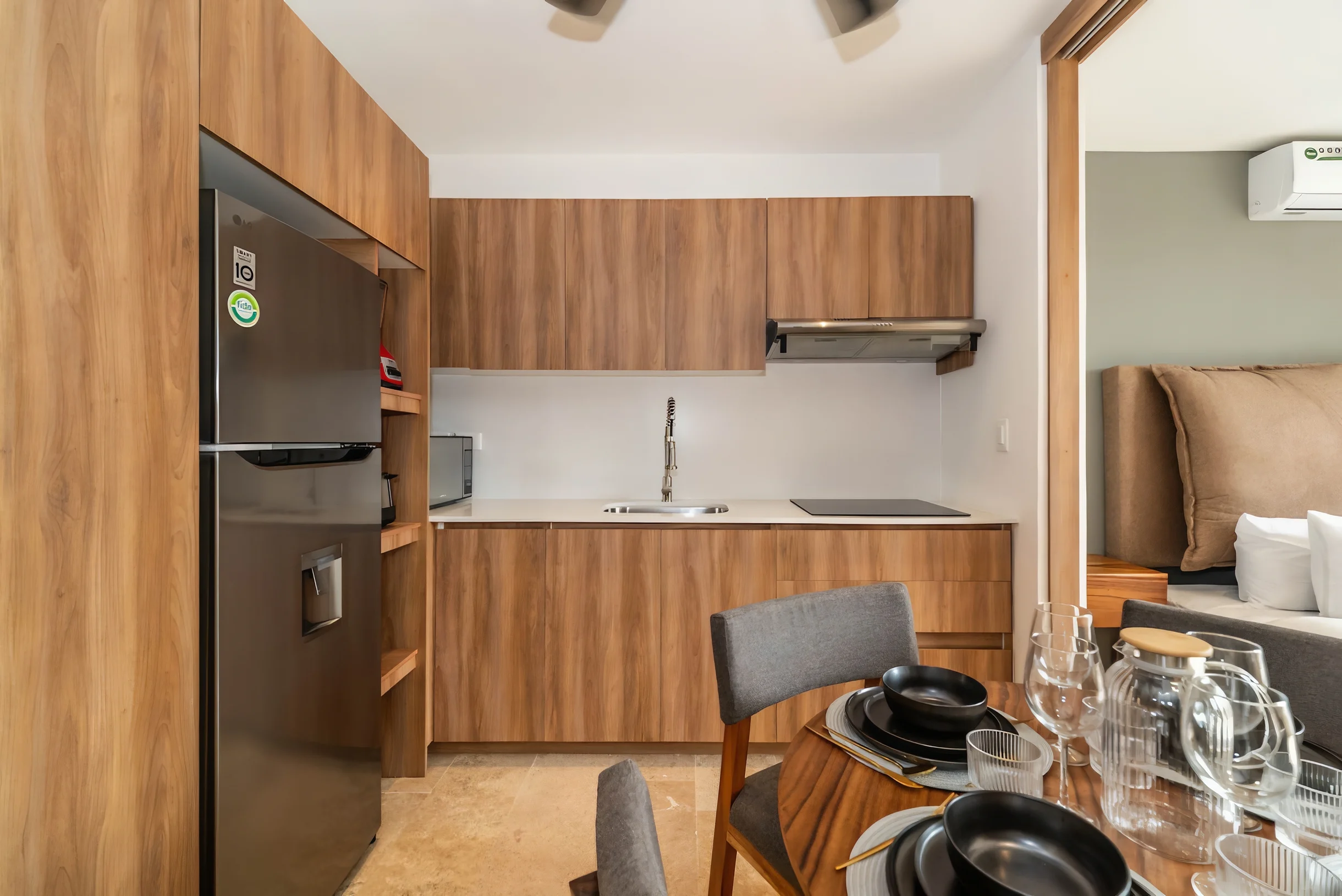 King Studio w/ Balcony, Rooftop Pool | Aldea Zama #17