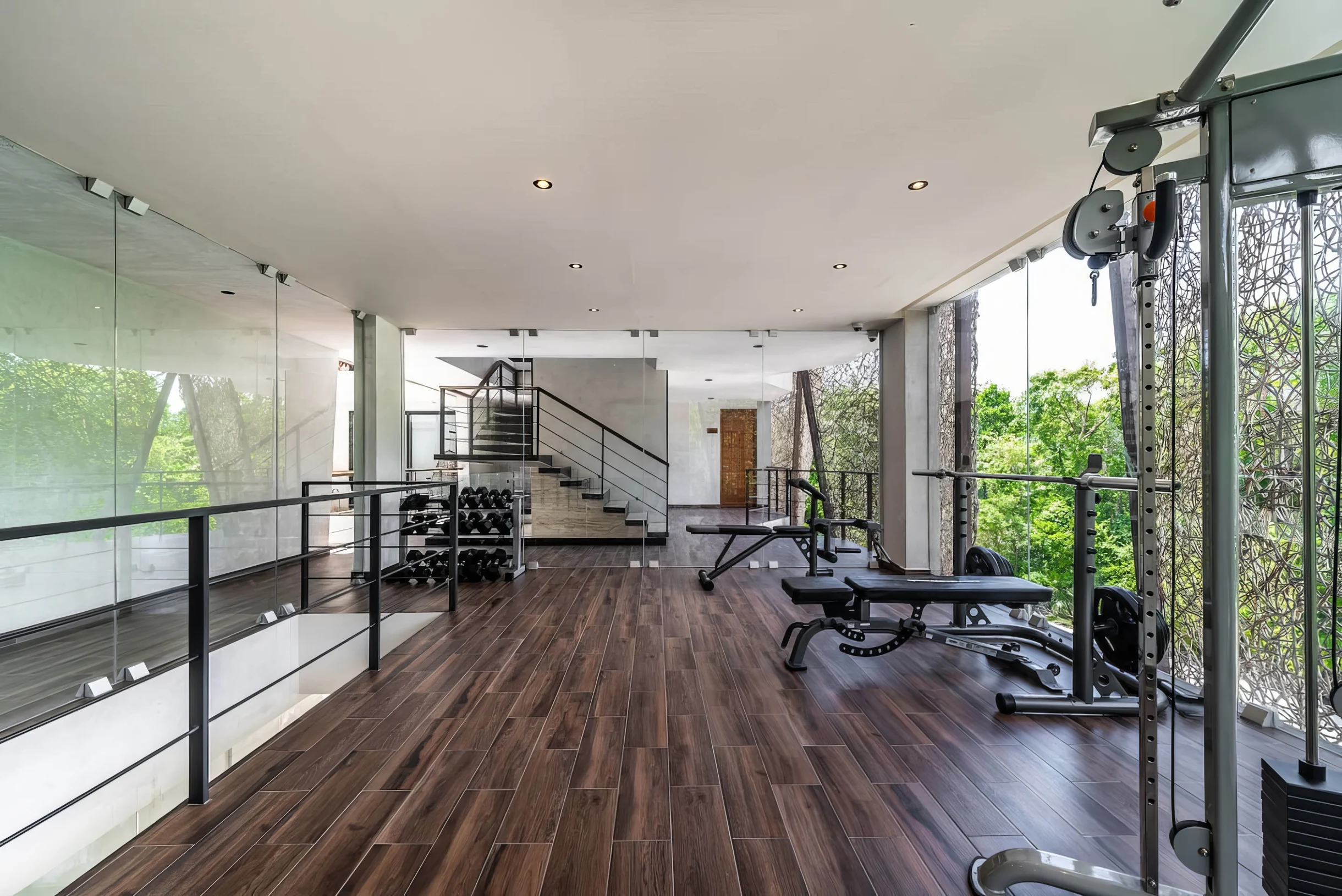 2 BR w/ Direct Walk-out to Pool + Sauna, Gym #19