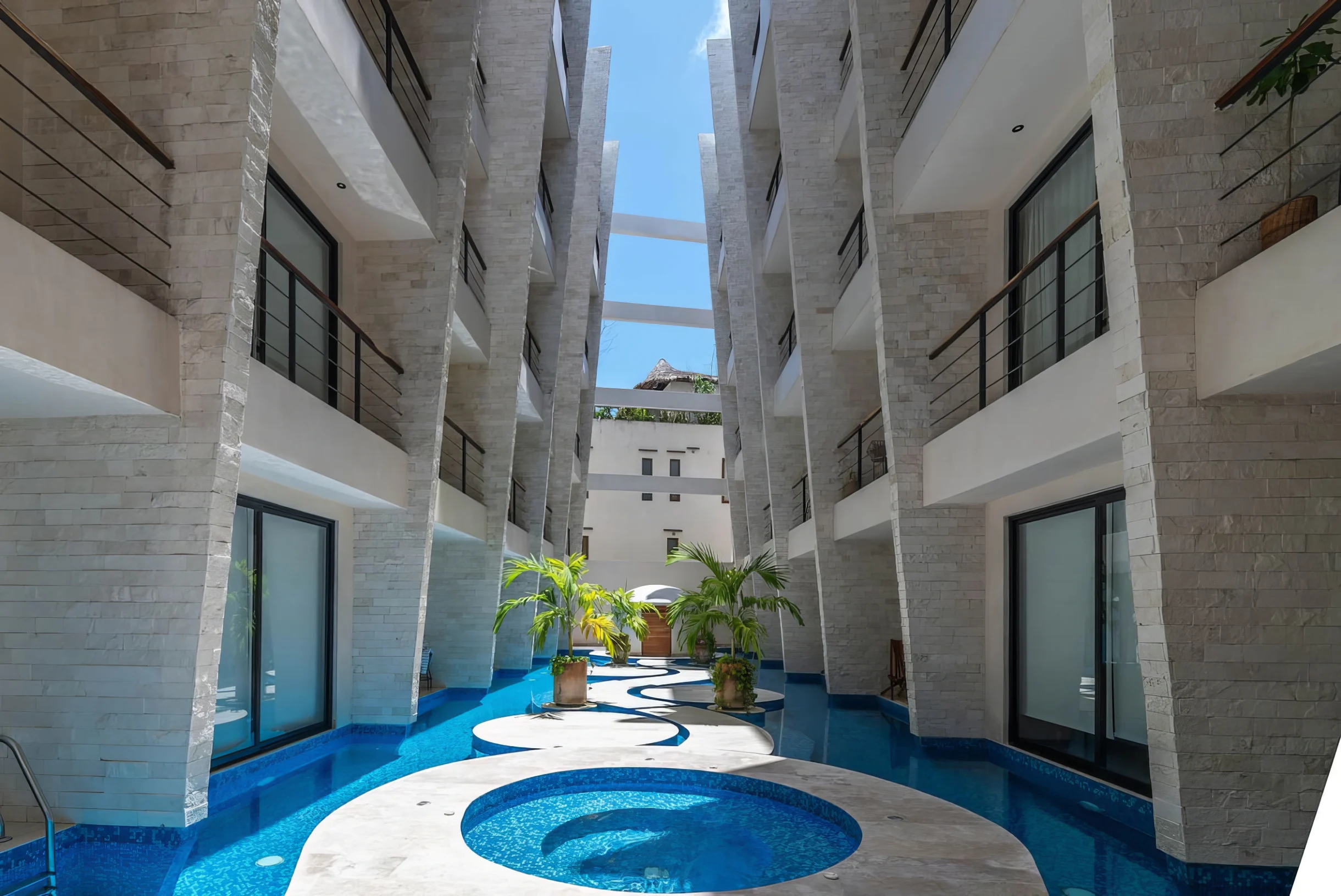 2 BR w/ Direct Walk-out to Pool + Sauna, Gym #14