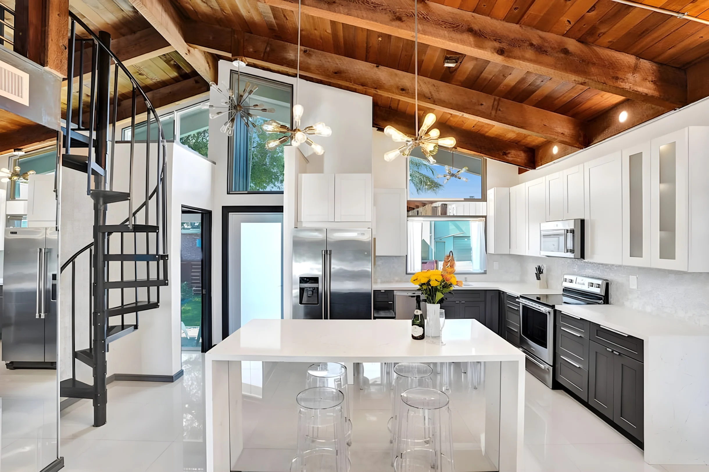 Mid-Century Chic | Pool & Hot Tub | Skyview Loft #23