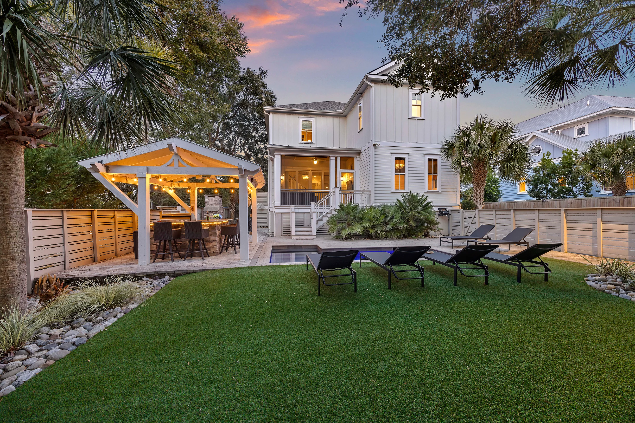 Wander Palms Marsh Glow #1