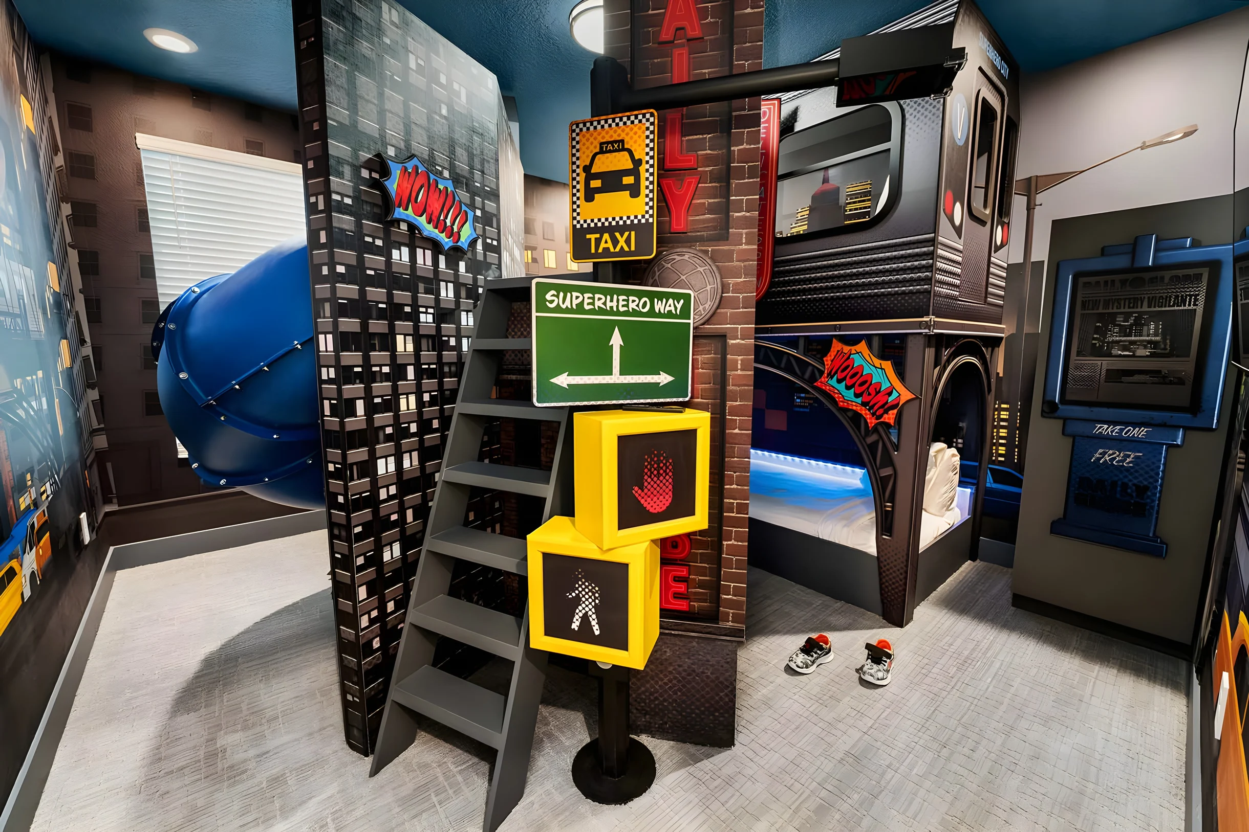 VOR4680TD: 7 Bed, Superhero City, Toy Box, Gaming Nook #24