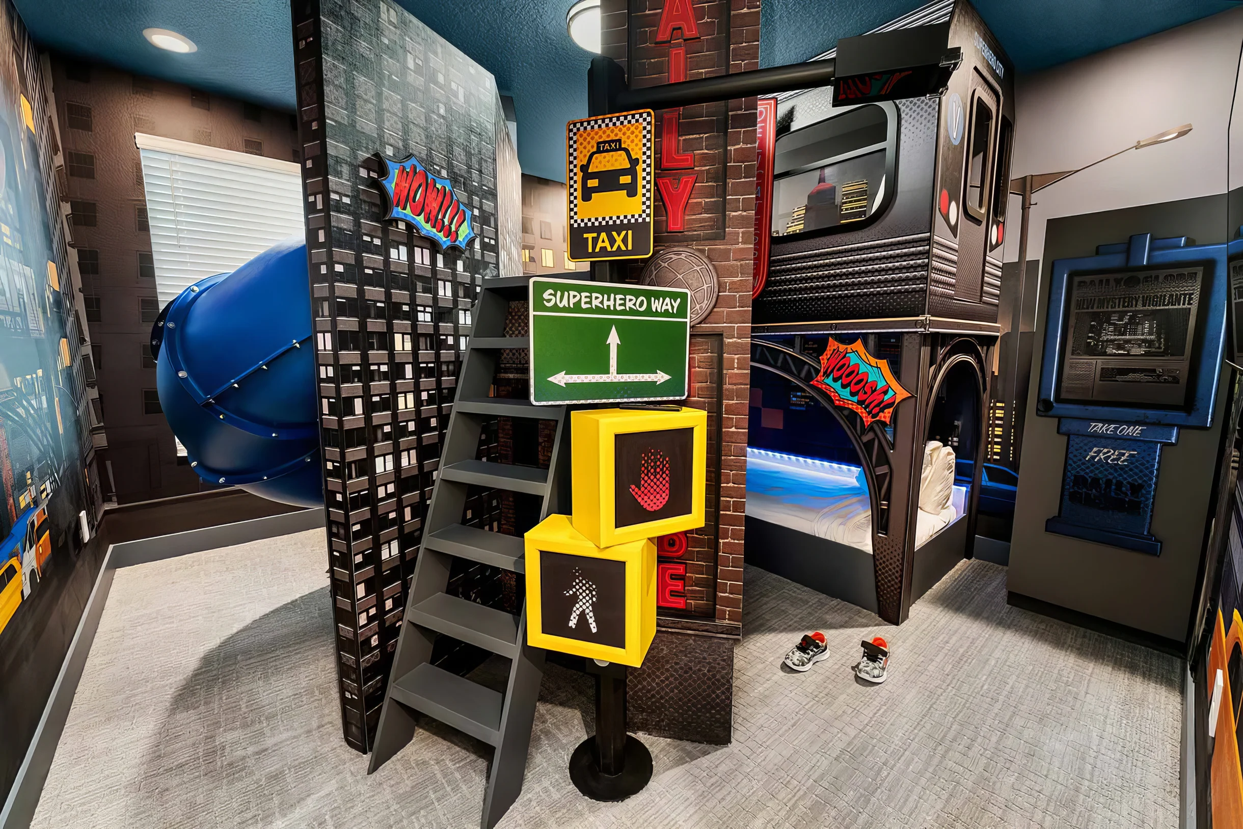 VOR4560TD: 7 Bed, Superhero City, Toy Box, Gaming Nook #8