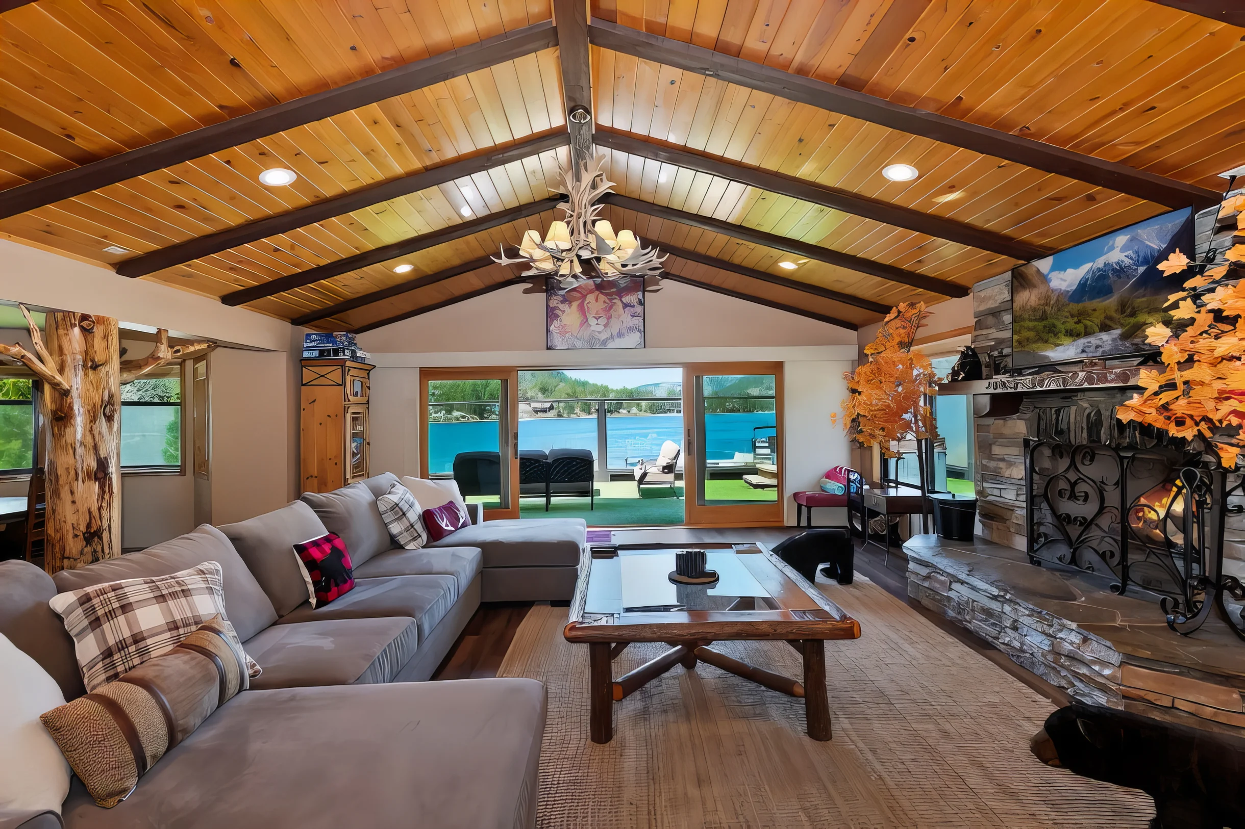 Roaring Lion Luxury Lodge| Lake Views & Hot tub #8