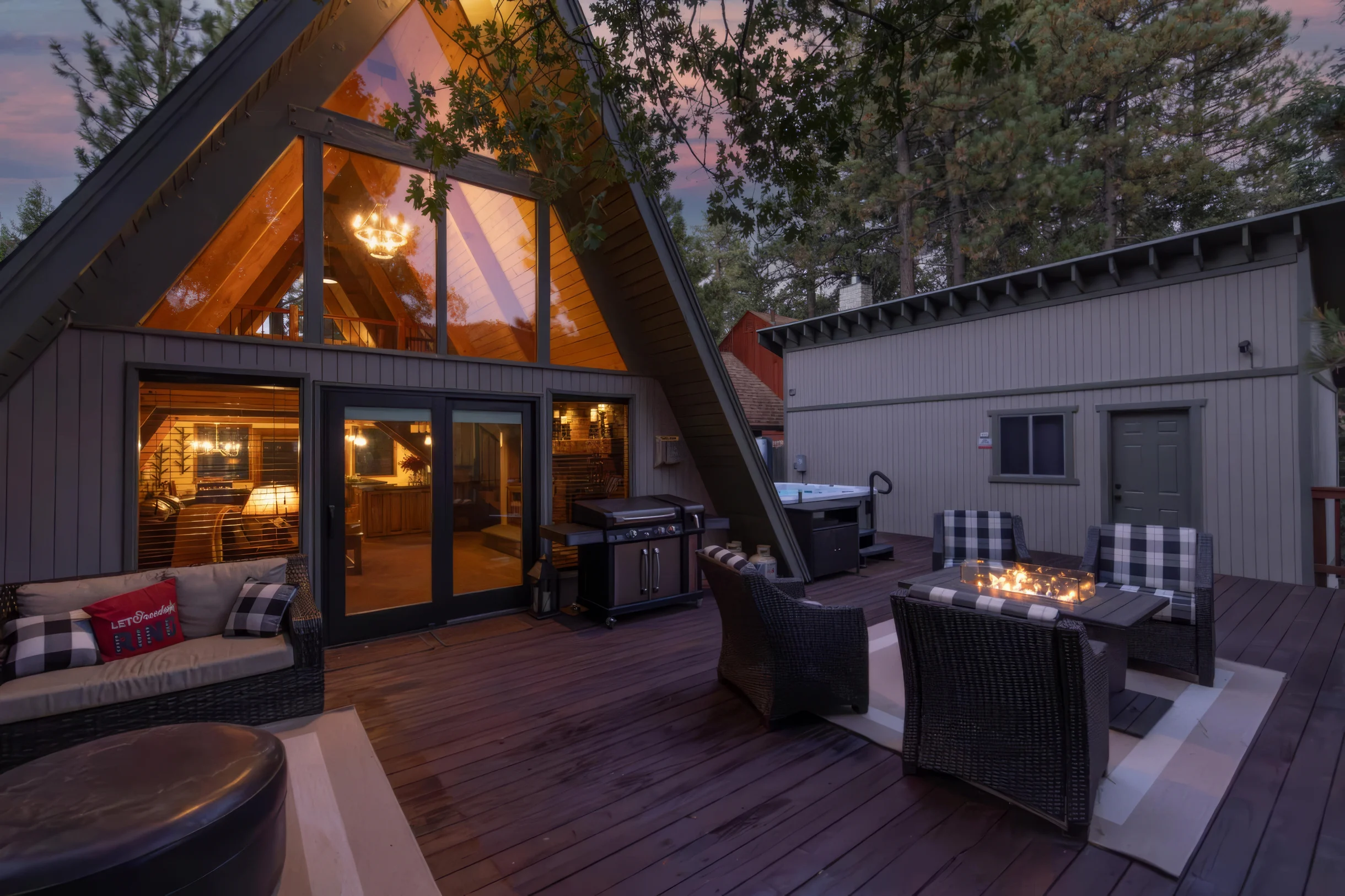 Treehouse Cottage A-Frame + Games + Spa + BBQ #14