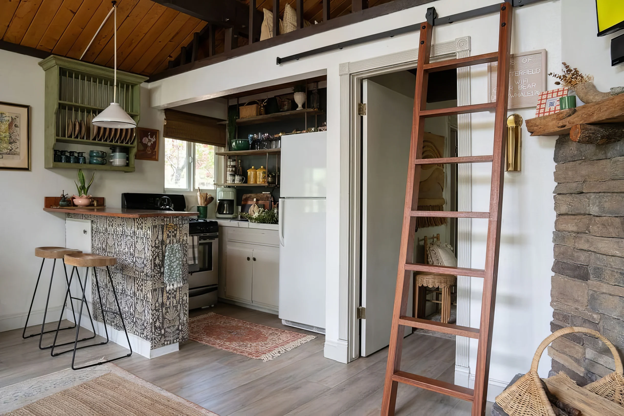 Vintage Mountain Retreat: Trendy Cabin, Loft #33