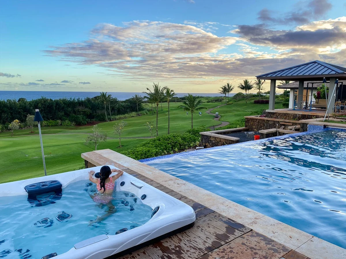 Kauai Oasis Luxe Ocean View, Pool SPA AC Sleep22 #116