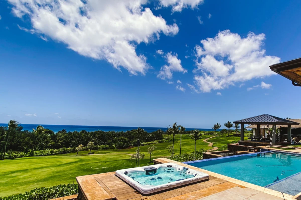 Kauai Oasis Luxe Ocean View, Pool SPA AC Sleep22 #128