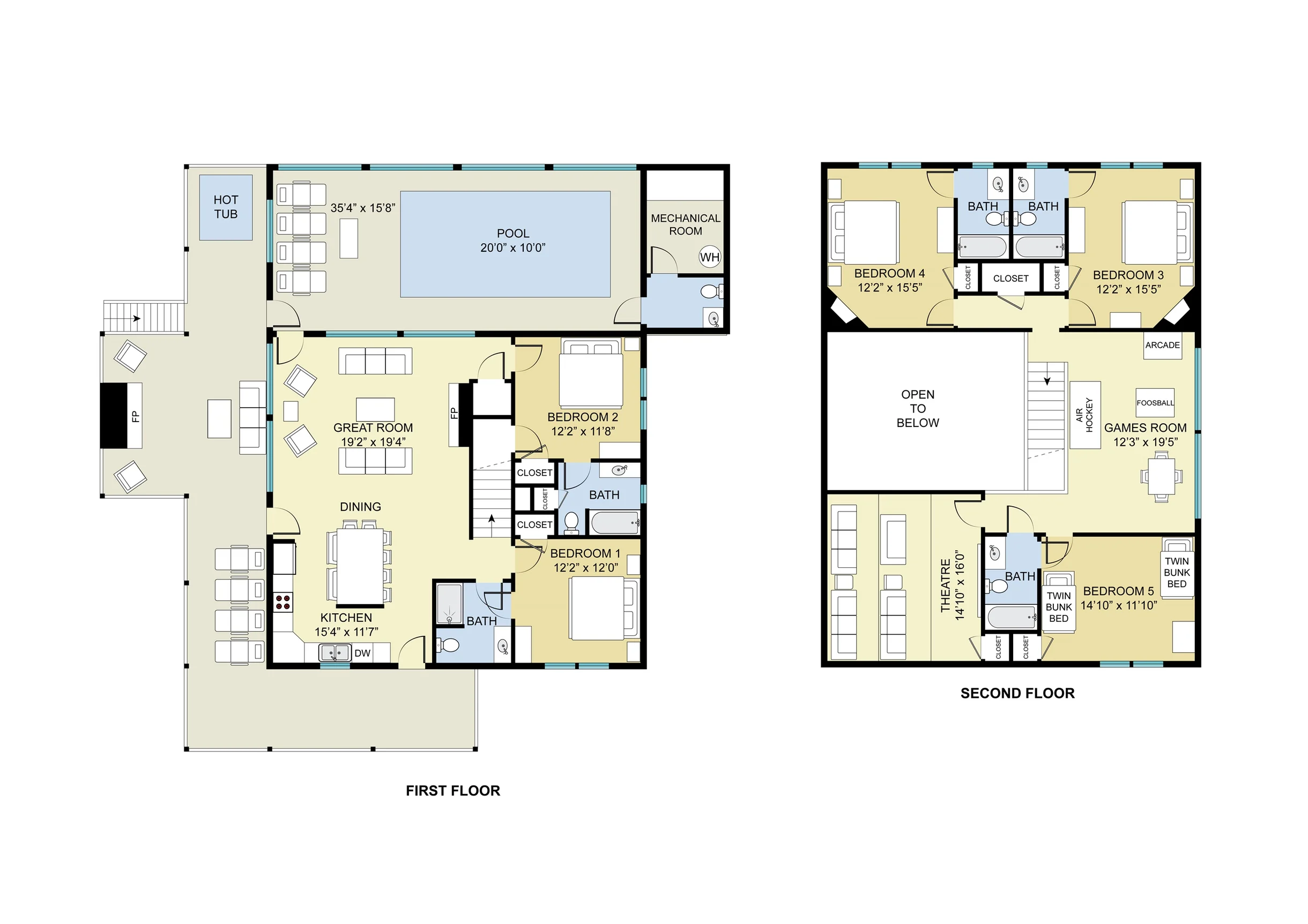 Private Getaway on 3 Acres 5BR Loaded 4King Suites Indoor Pool Theater Game Rm #4