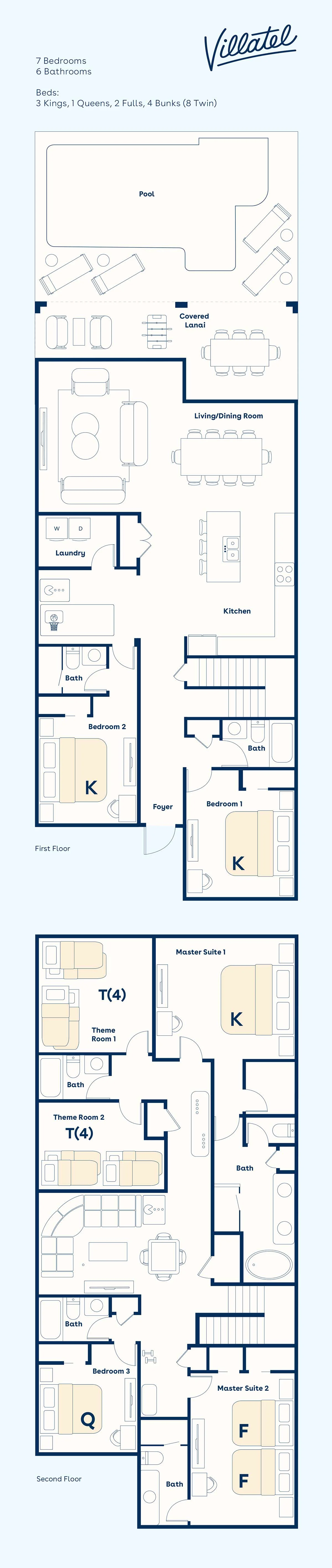 VOR4727HW: 7 Bed, Bricktopia, Petting Zoo, Gaming Nook #87