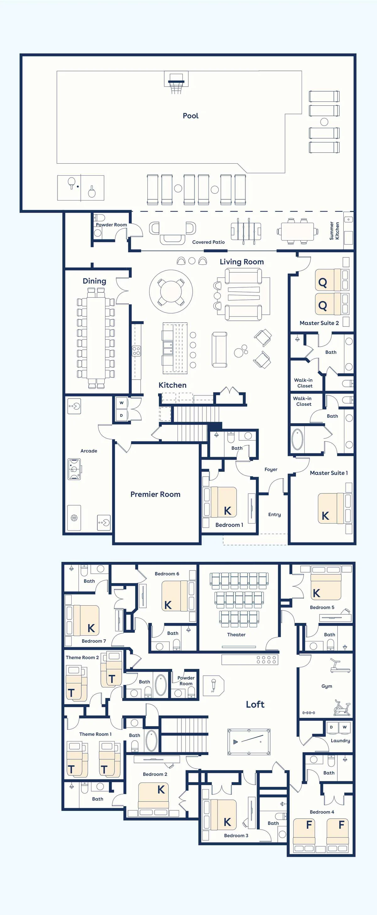 1763OB - 11 Bed - Pirates' Treasure - ST072 #97