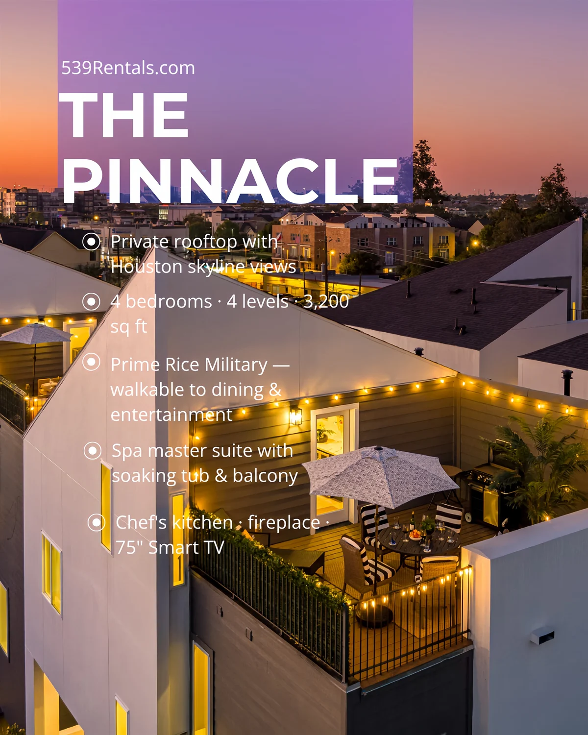 Pet-Friendly | 4BR Luxe Rooftop | Rice Military #62