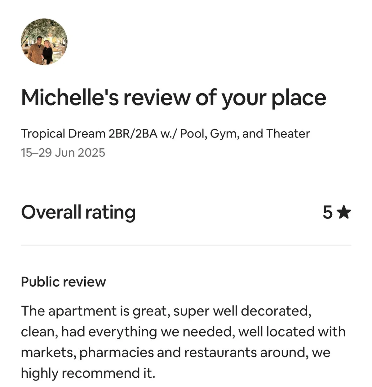 Tropical Dream 2BR/2BA w./ Pool, Gym, and Theater #66