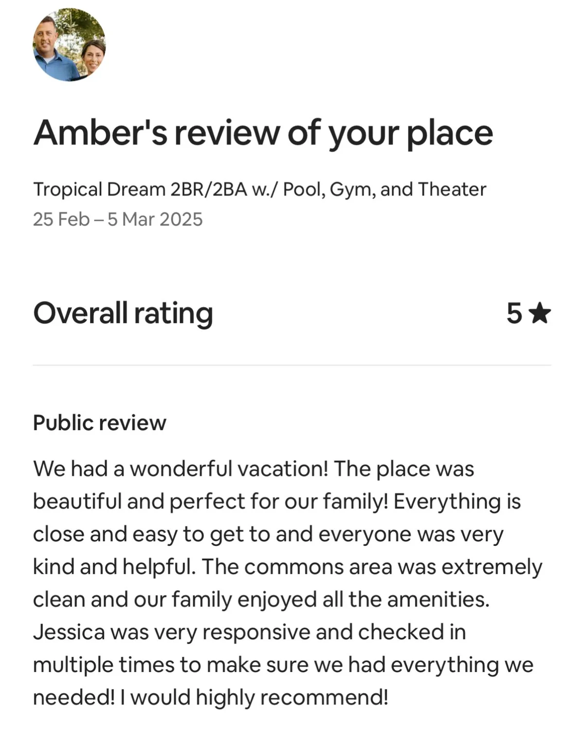 Tropical Dream 2BR/2BA w./ Pool, Gym, and Theater #62