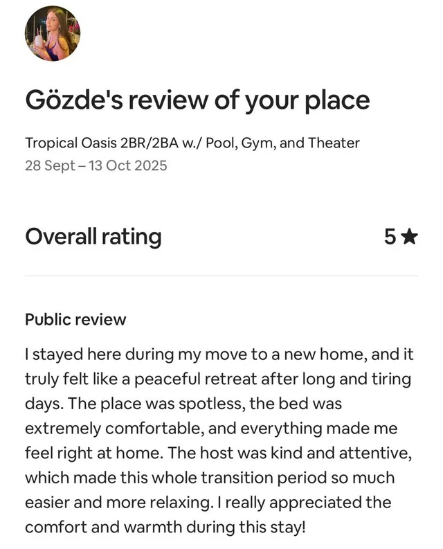 Tropical Oasis 2BR/2BA w./ Pool, Gym, and Theater #60