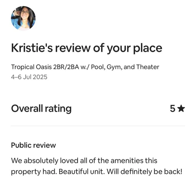 Tropical Oasis 2BR/2BA w./ Pool, Gym, and Theater #45