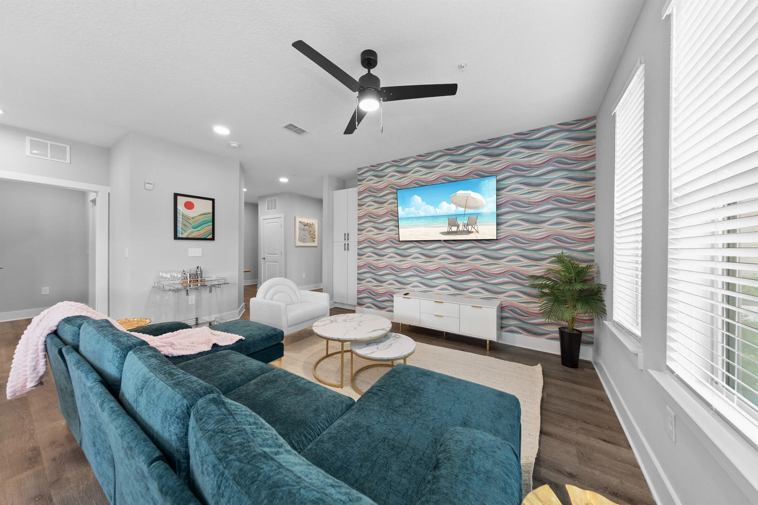 Palm Paradise: Tropical 2BR/2BA with Pool & Gym #5