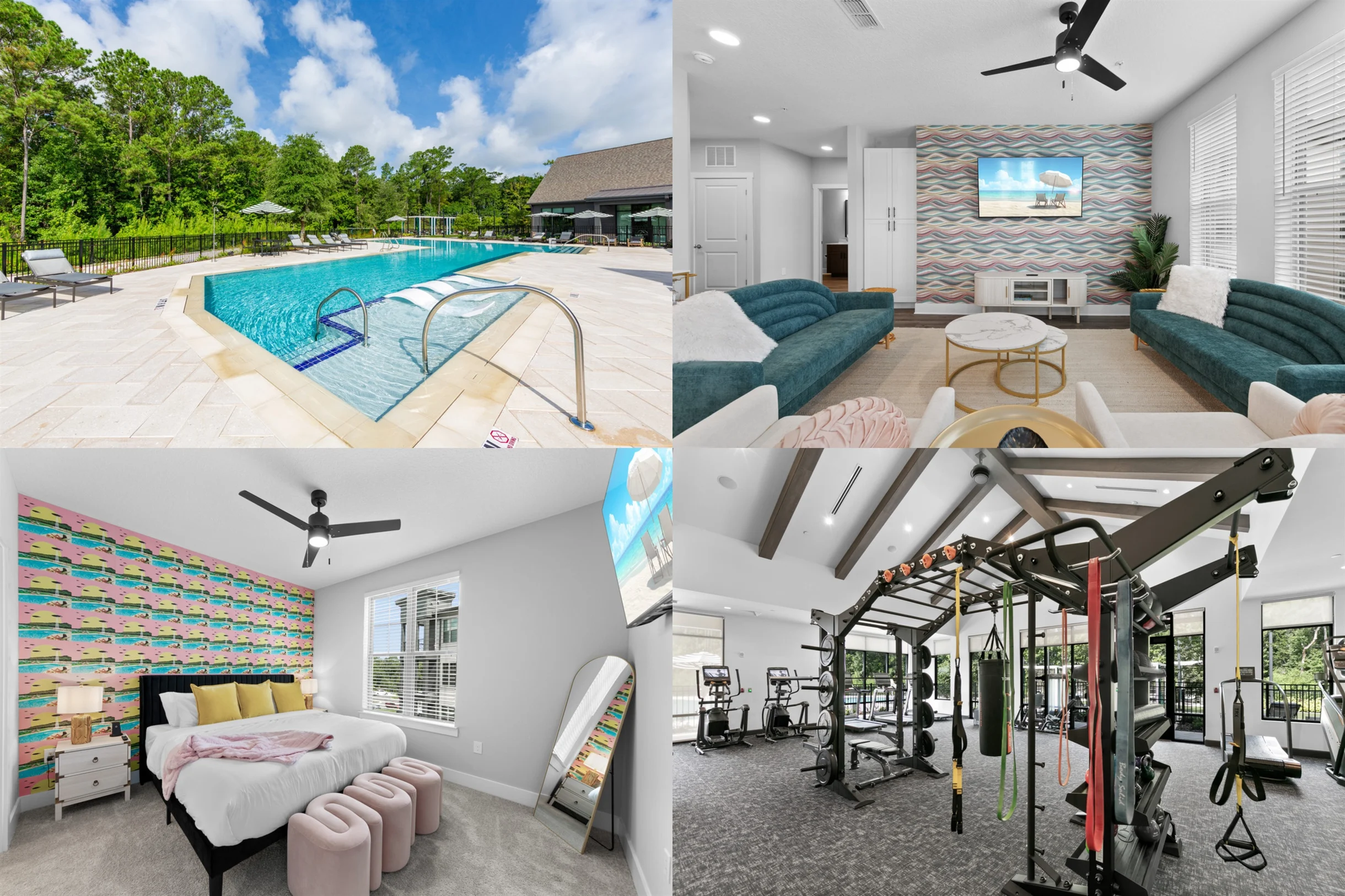 Tropics Getaway: Dual 2BR/2BA Units w./ Pool & Gym #6