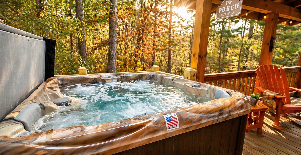 Rustic Cabin | Fire-Pit | Indoor Heated Pool | Hot Tub | Gym #51