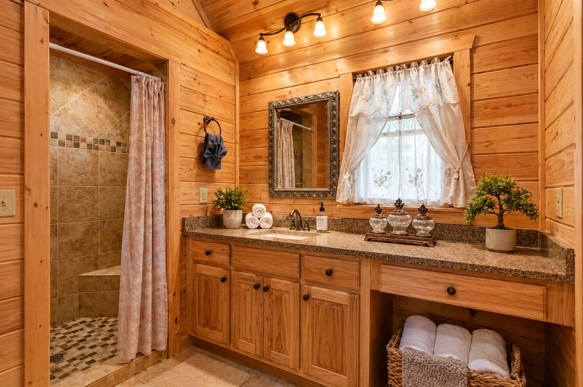 Rustic Cabin | Fire-Pit | Indoor Heated Pool | Hot Tub | Gym #11