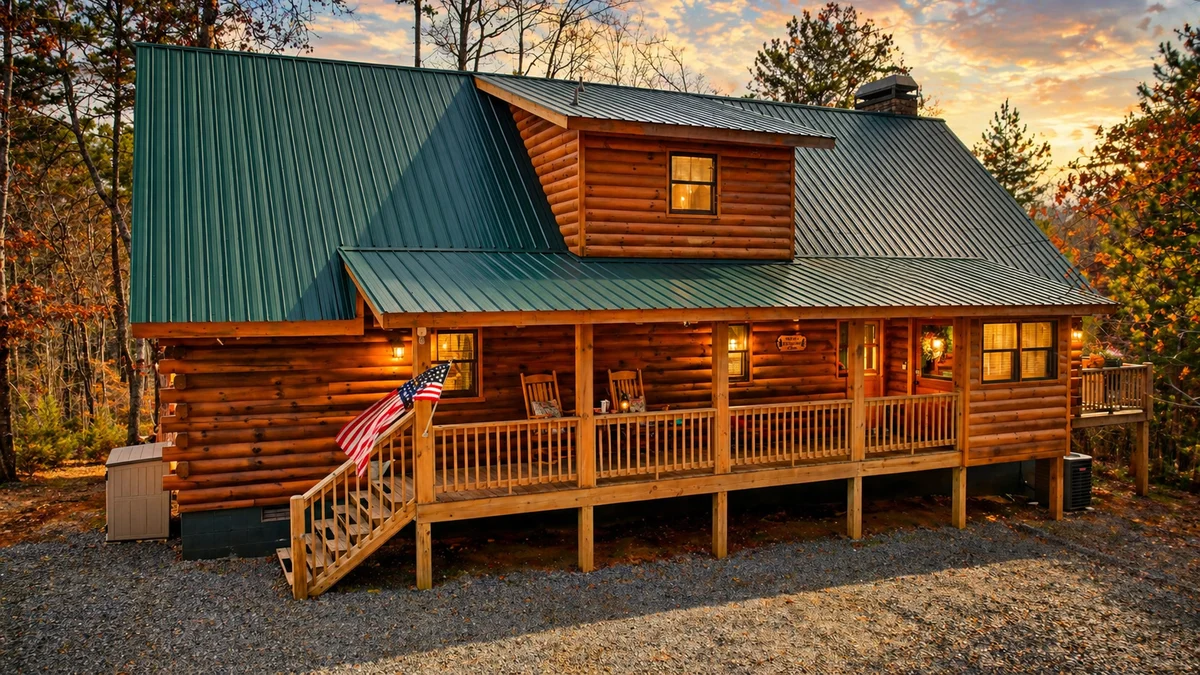 Rustic Cabin | Fire-Pit | Indoor Heated Pool | Hot Tub | Gym