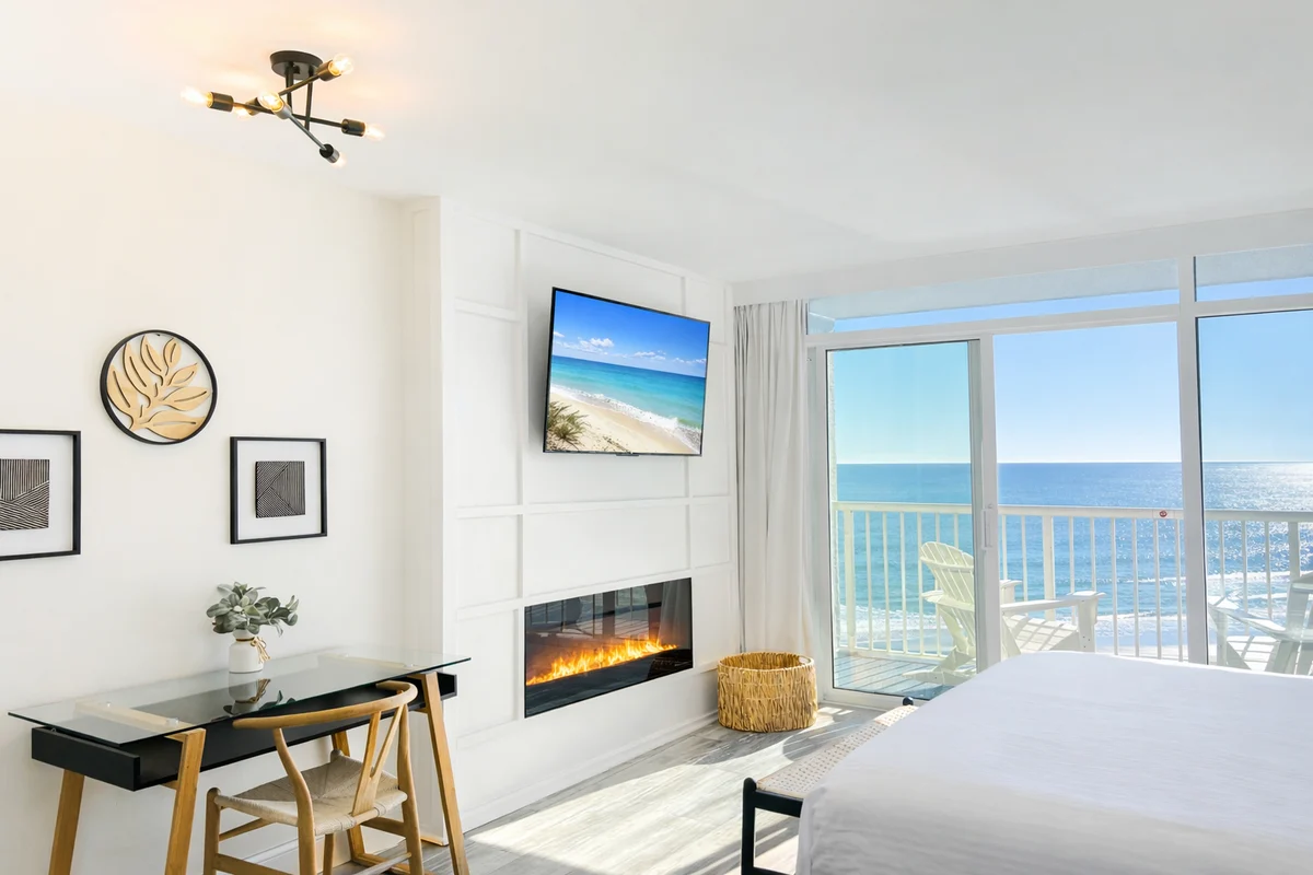 Quiet Oceanfront Escape | Fireplace & Balcony #15