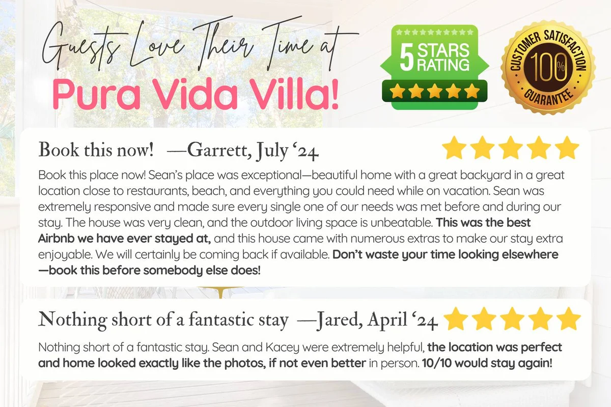 Pura Vida Villa Luxe Coastal Retreat + Heated Pool #129