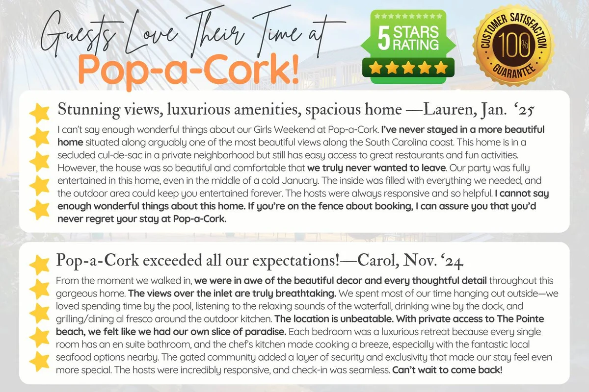 Pop-a-Cork: Waterfront Retreat in Gated Community #130