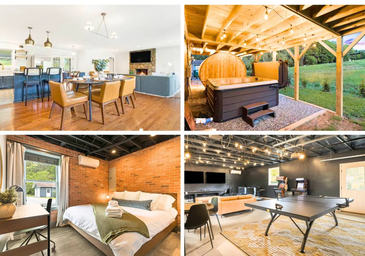 Sauna & Hot Tub Chalet with Game Room, 6BR #114