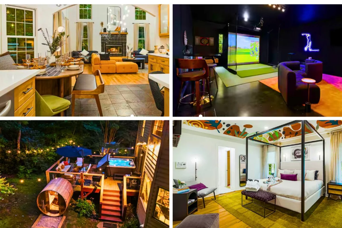 Epic BnB:GolfSim, Theatre, Speakeasy, Sauna+Hottub #206
