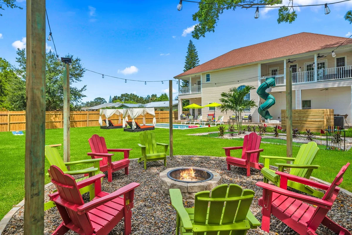 Sleeps21 7BR Beach Estate: Pool, Slide, Golf Sim #6