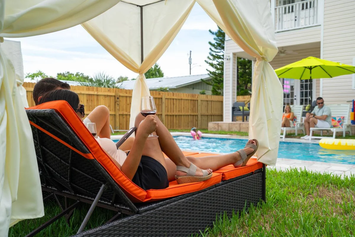 Sleeps21 7BR Beach Estate: Pool, Slide, Golf Sim #119