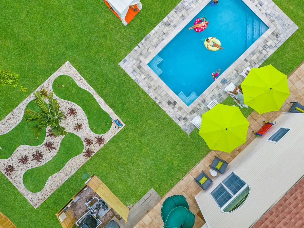 Sleeps21 7BR Beach Estate: Pool, Slide, Golf Sim #157