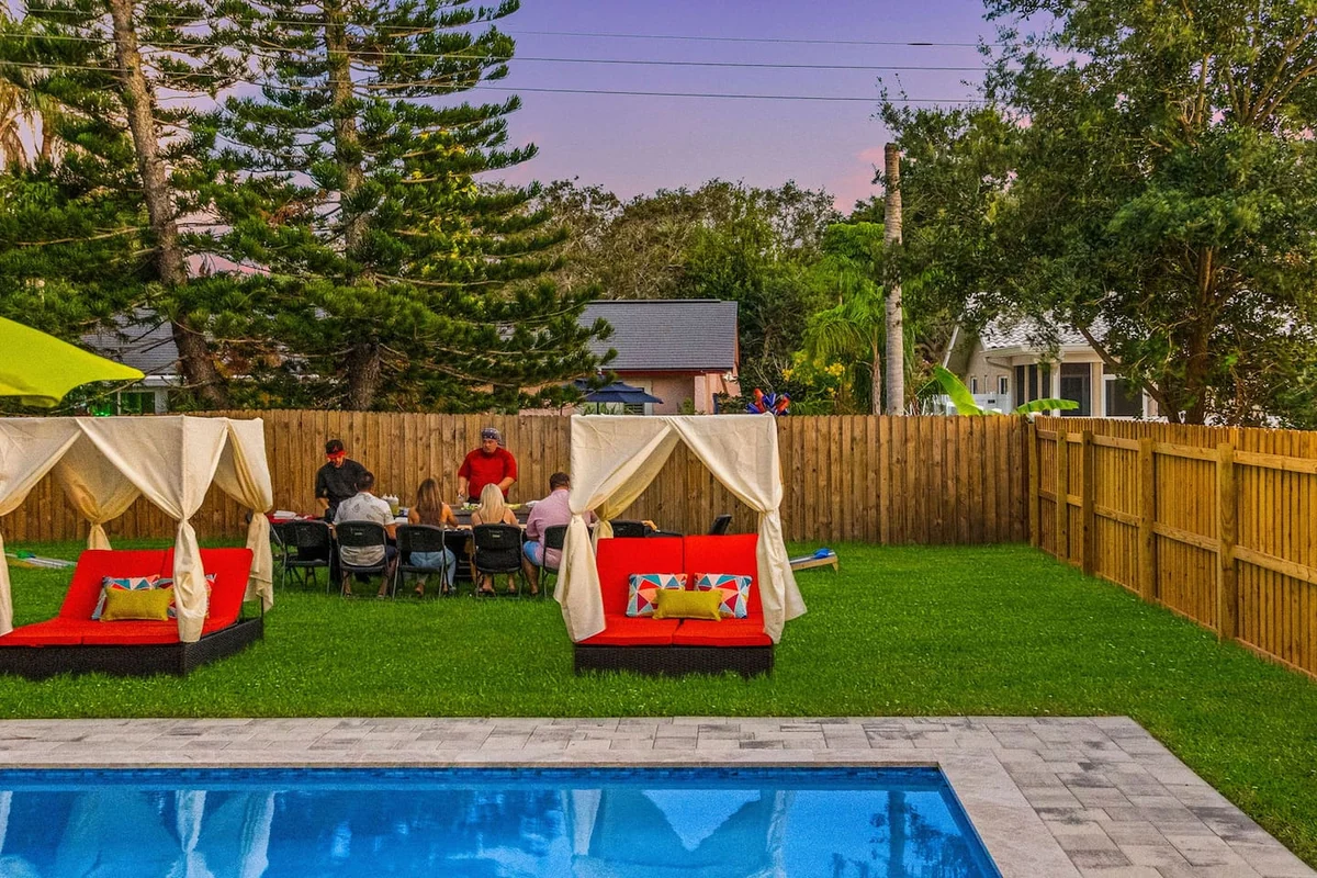 Sleeps21 7BR Beach Estate: Pool, Slide, Golf Sim #206