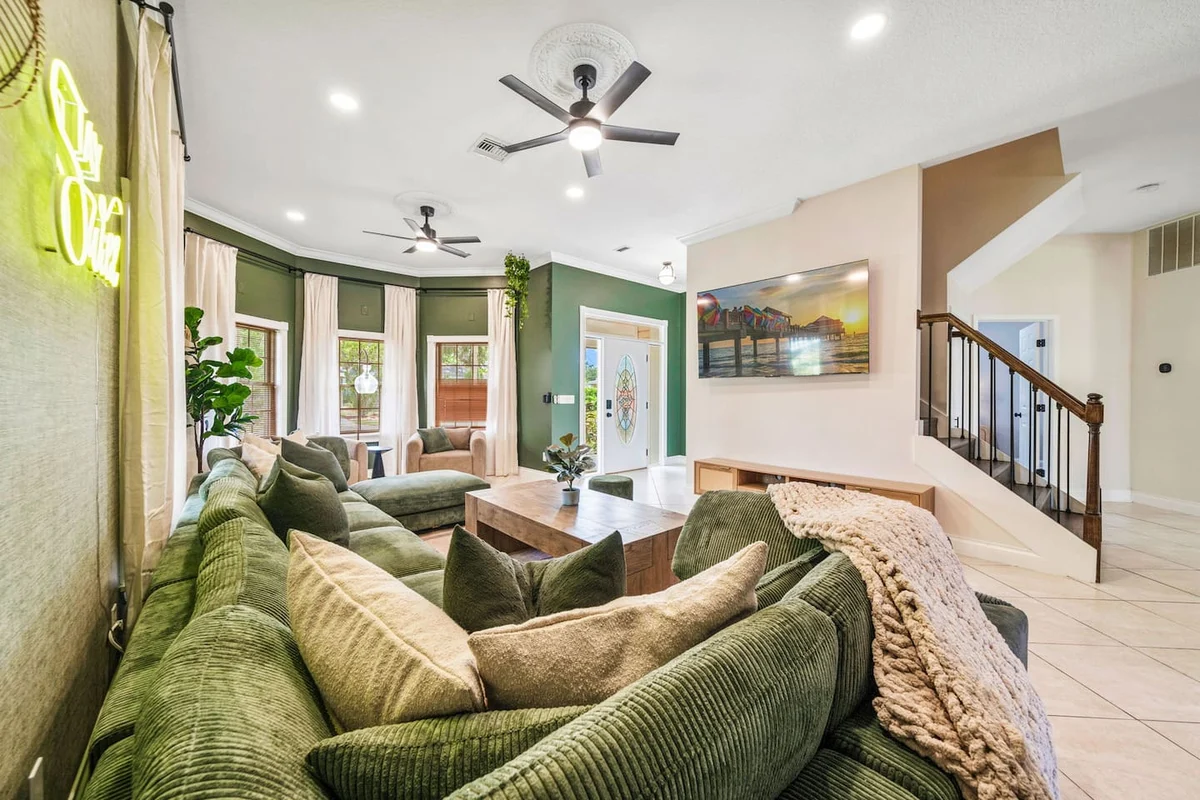 Sleeps21 7BR Beach Estate: Pool, Slide, Golf Sim #225