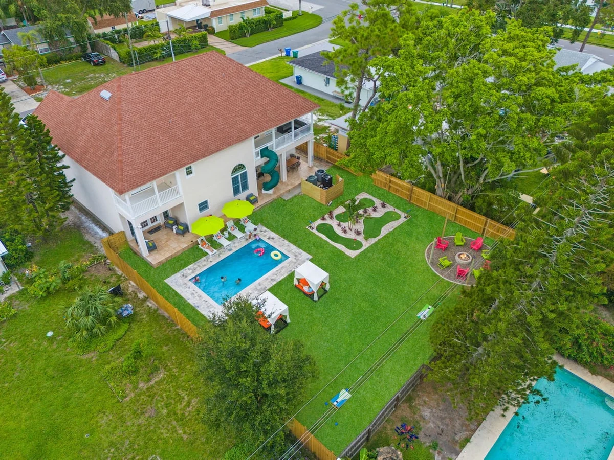 Sleeps21 7BR Beach Estate: Pool, Slide, Golf Sim #230