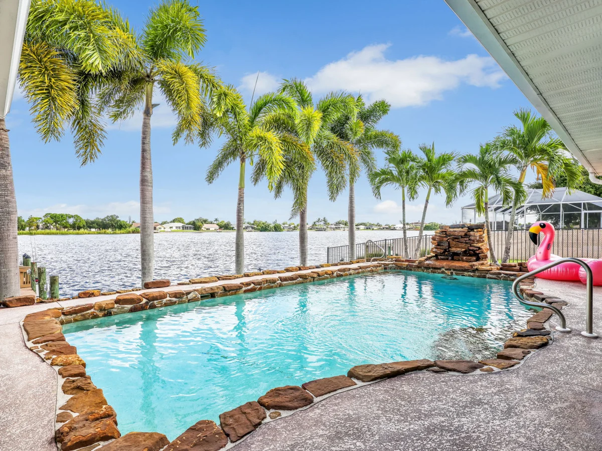 Palm Tree Retreat - Lakefront with Pool & Fire Pit #3
