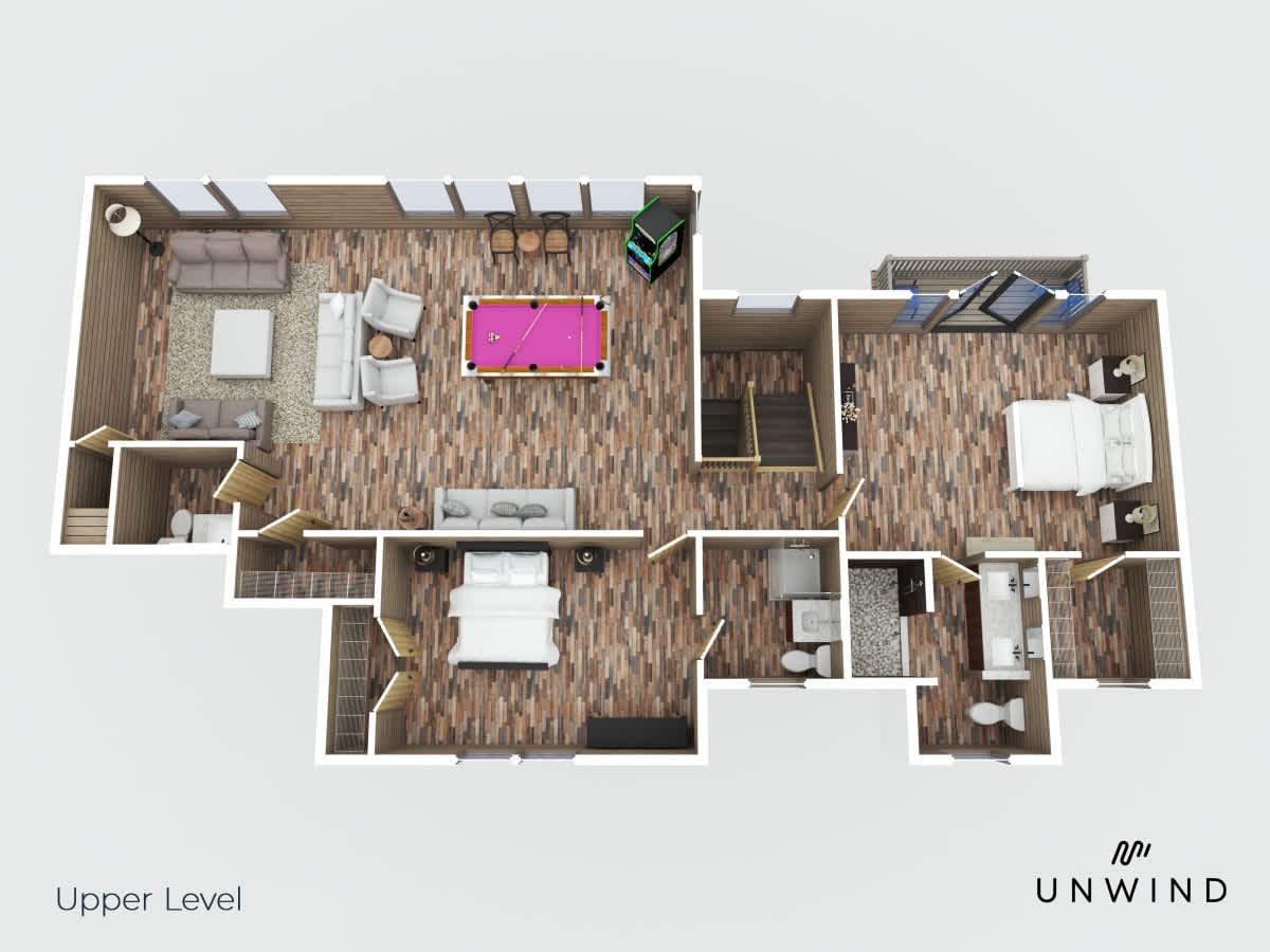 Indoor Pool Cabin w/ Putt Putt & Mountain View #56