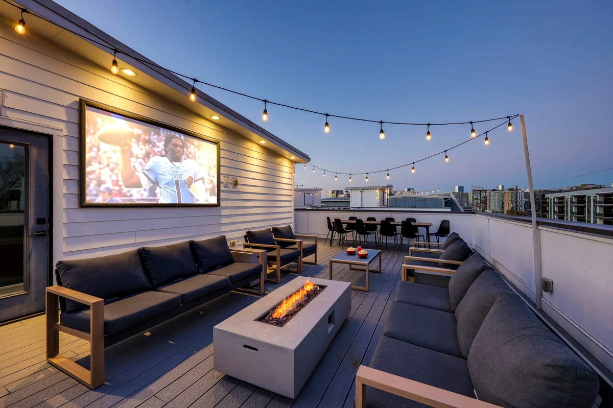 7BR Downtown Nashville • Gulch Rooftop Deck #23