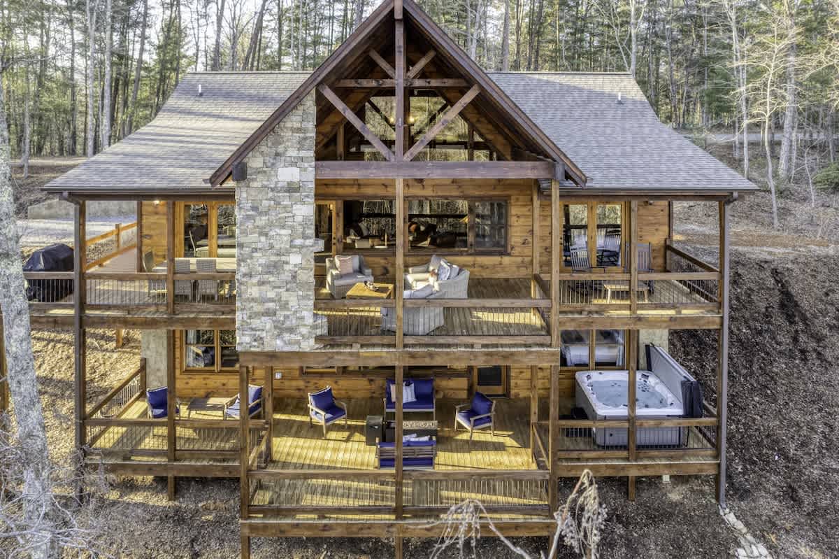 Blue Ridge Cabin | Views, Hot Tub & 2 Decks #12