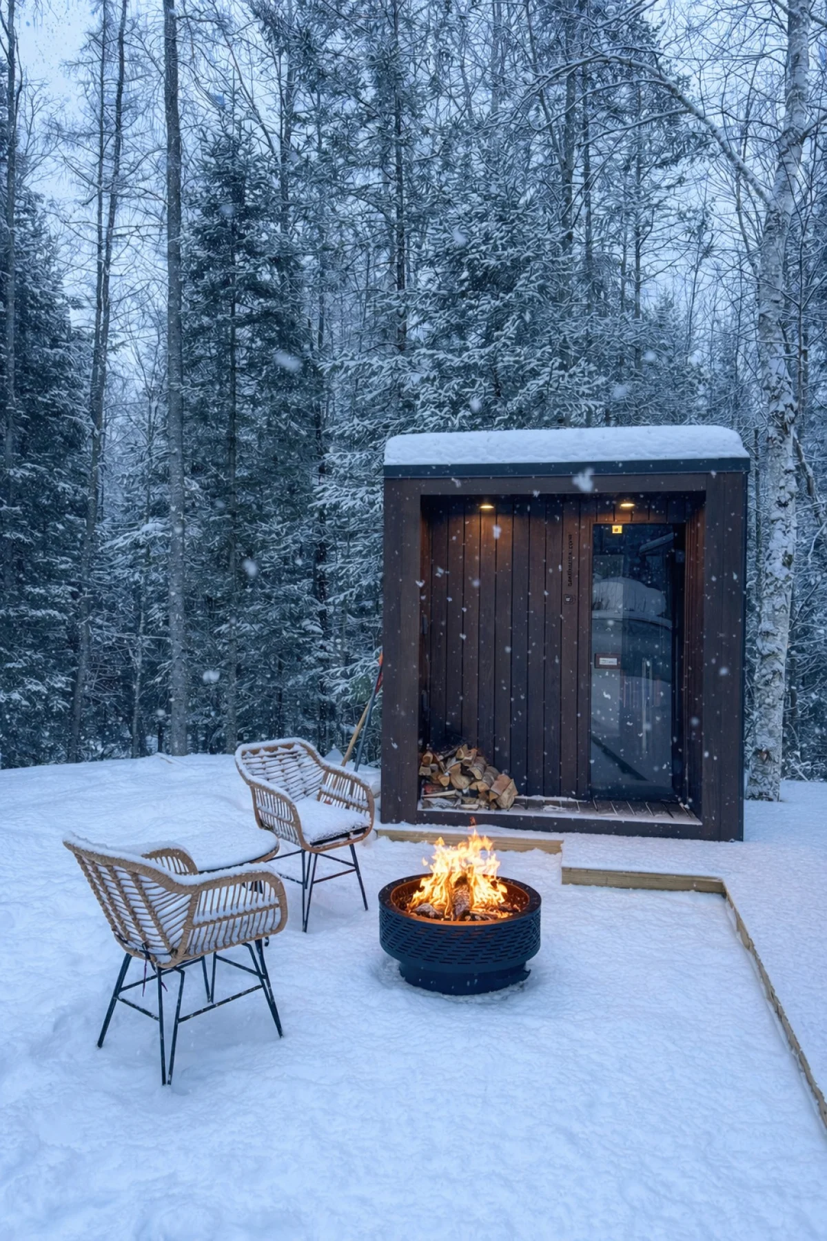 Birch Mirror House at FarAway Pond #37