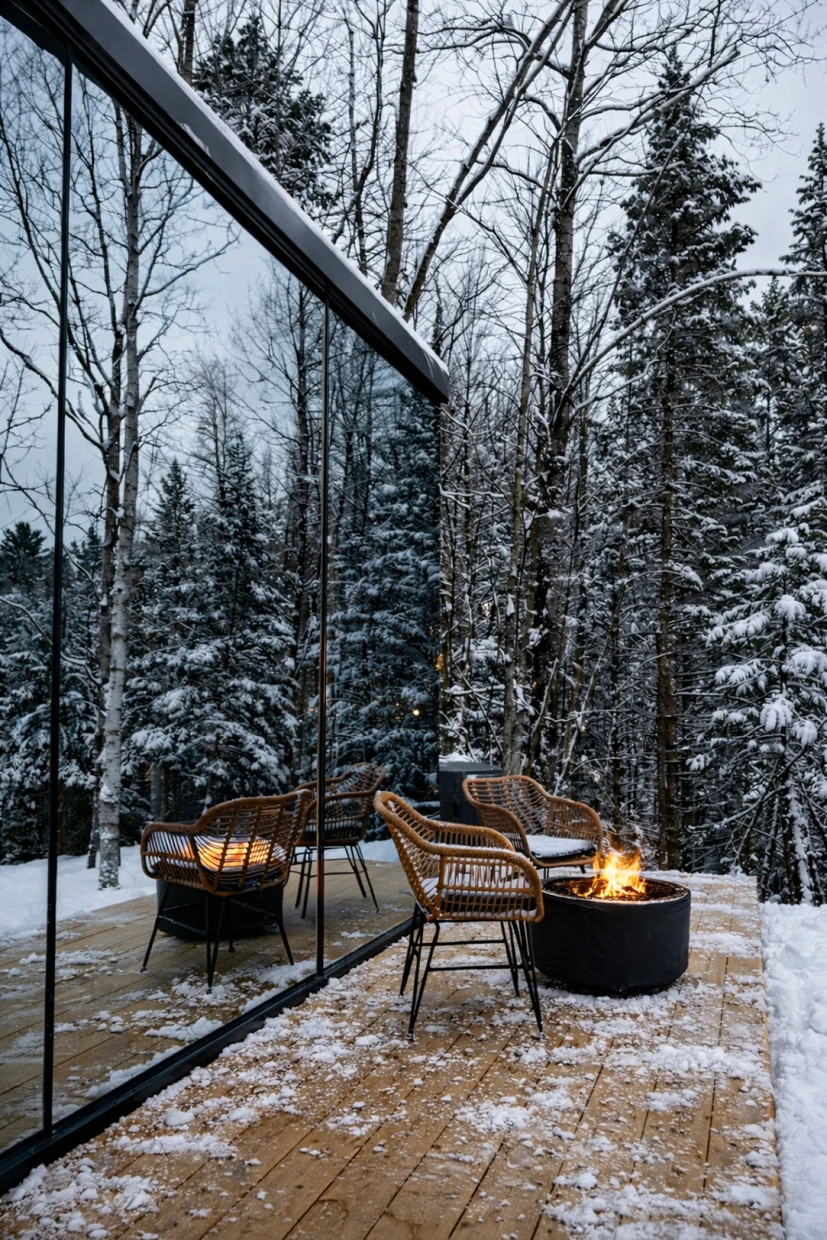 Birch Mirror House at FarAway Pond #40
