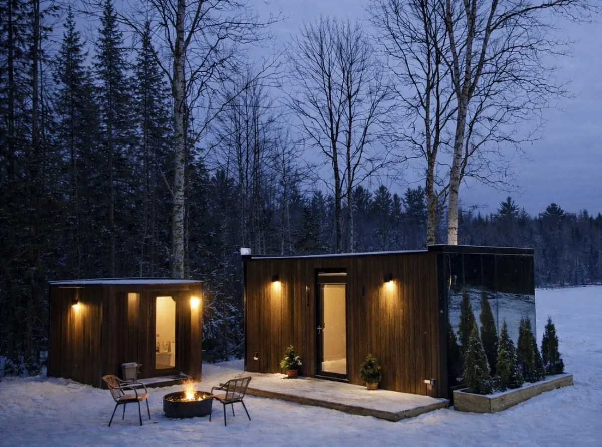 Birch Mirror House at FarAway Pond #52
