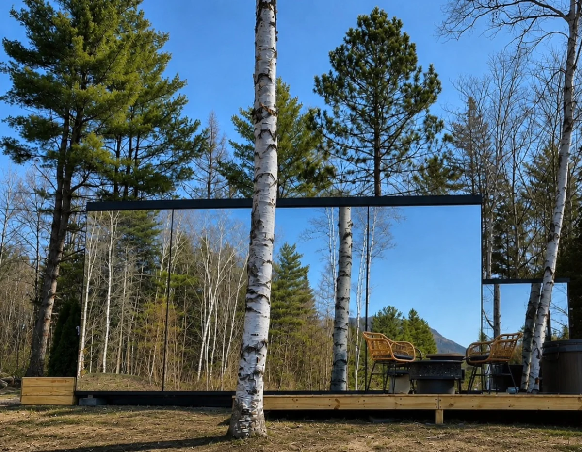 Birch Mirror House at FarAway Pond #47