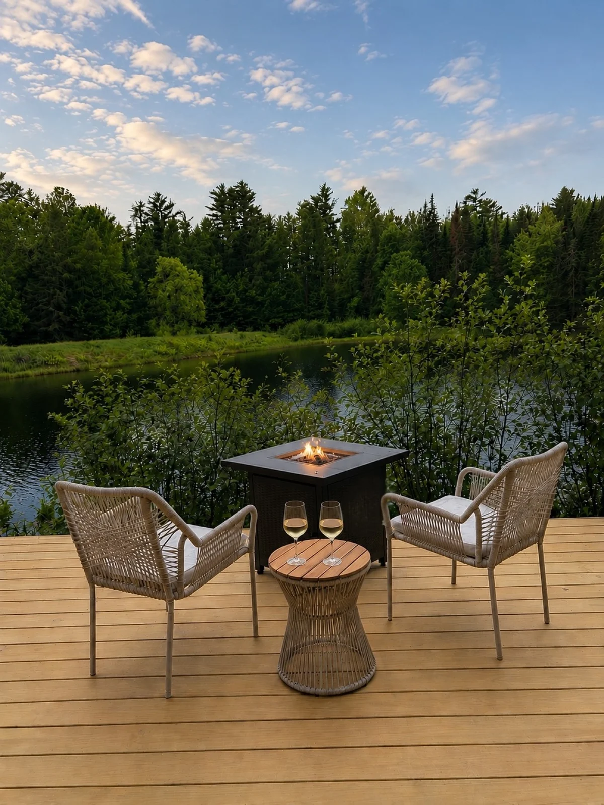 Blue Spruce Mirror House at FarAway Pond #13