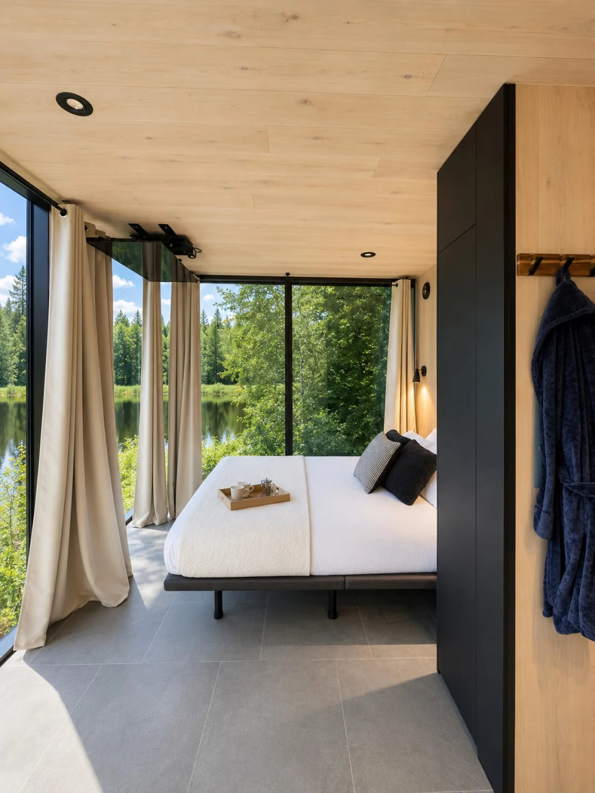 Blue Spruce Mirror House at FarAway Pond #5